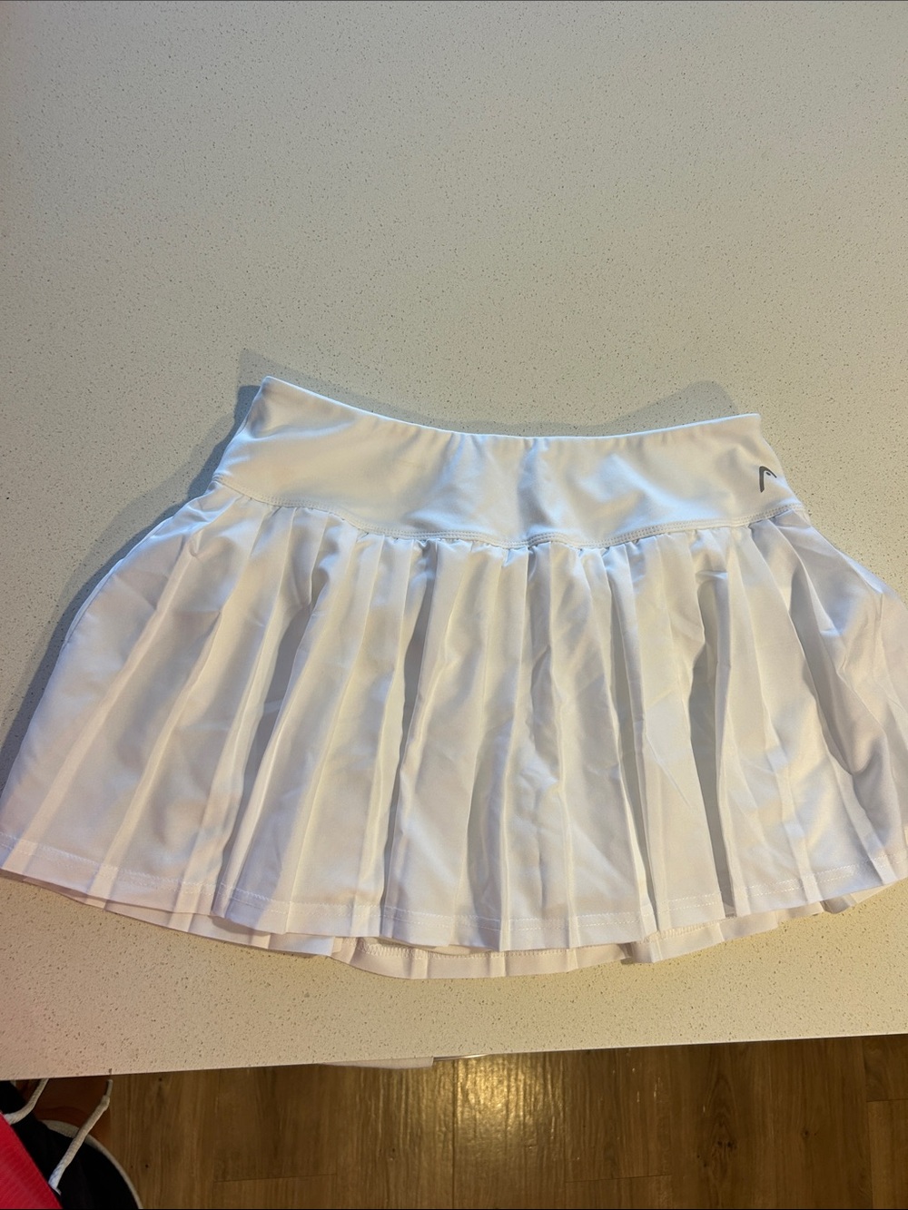 Head White Pleated Skater Tennis Skirt
